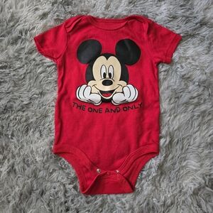 Disney Red Mickey Mouse Bodysuit